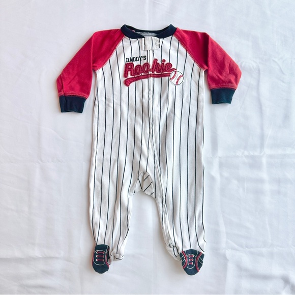 Carter's Other - Daddy's Rookie Cleat Footies ⚾️ by Carter's Child of Mine; Size 3-6 Months
